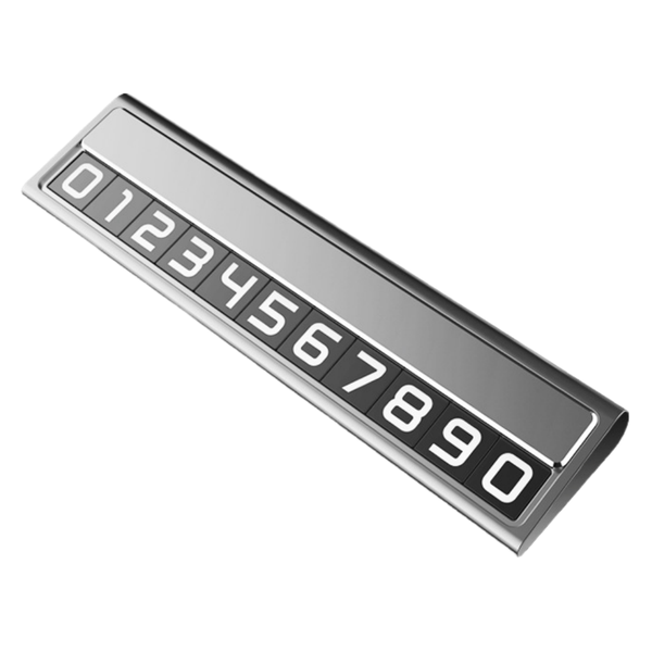 Supports Phone Number Display, Aluminum Alloy, Silver, With Hidden Storage