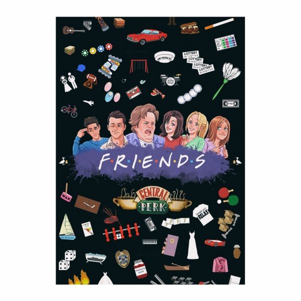 Friends Cartoon - A1 Poster