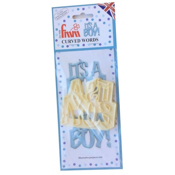 It's A Boy Icing Cutter Fondant Cake Baby Birth Christening Cutting Tool
