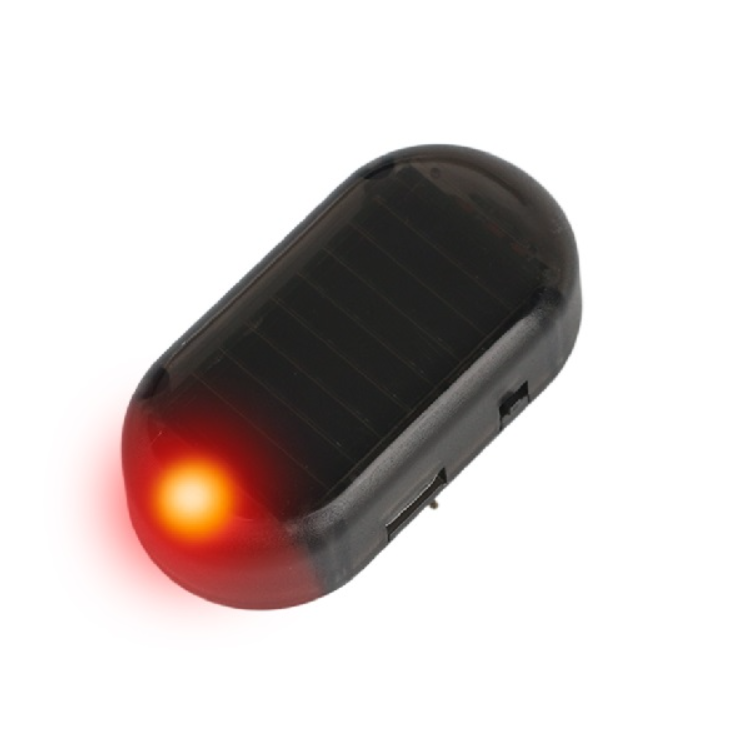 Rechargeable Solar Car Burglar Alarm with Red Flashing Warning Light