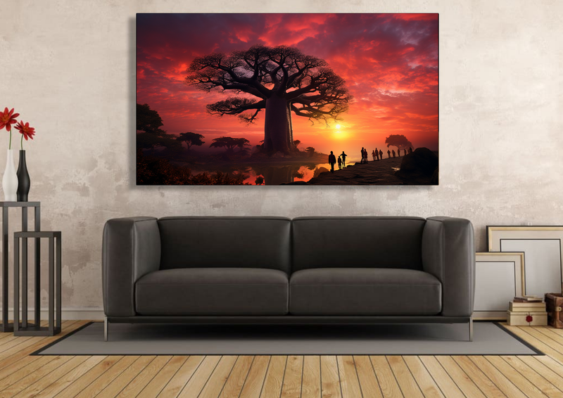 Canvas Wall Art - Majestic Giant Baobab - HC0969