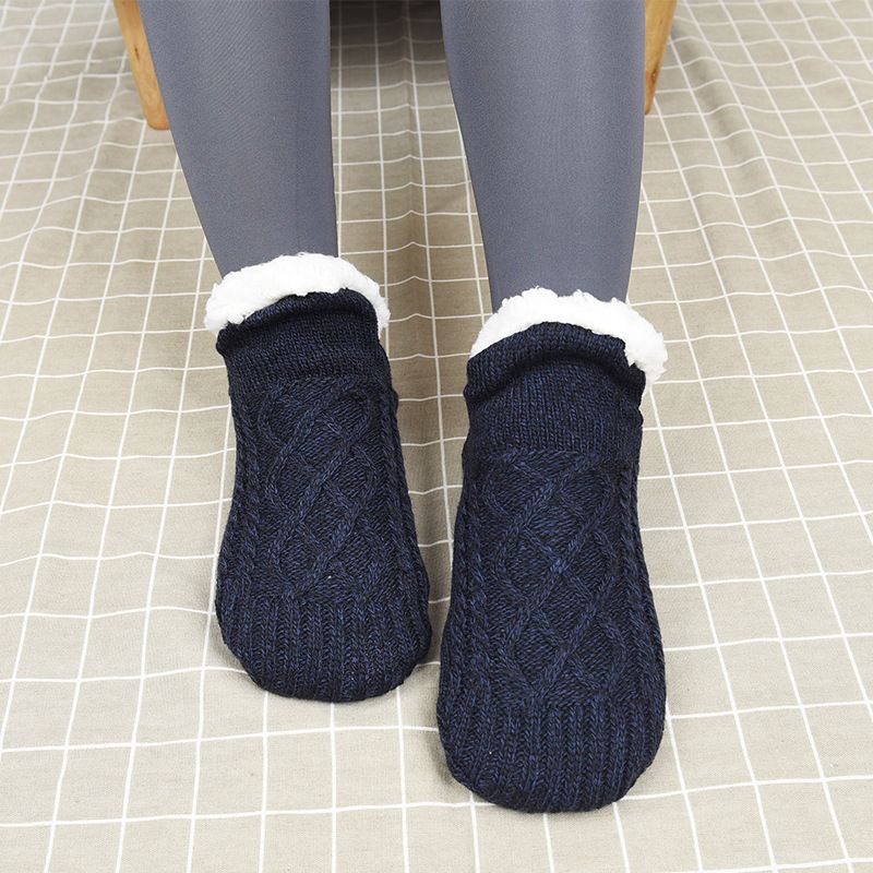 Non-slip Knit Sweater Household Floor Socks Slippers Socks Women's Thick Knit Carpet Socks For Women