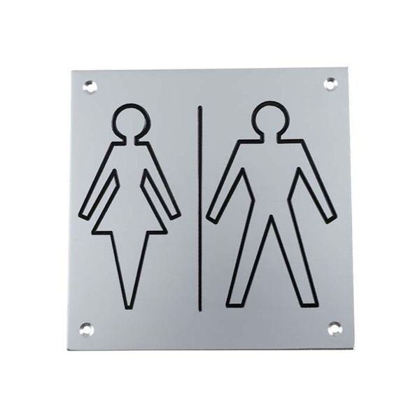 DCLSA Aluminium Plate Female/ Male Sign 150 x 150 x 2mm 01/150/FEM
