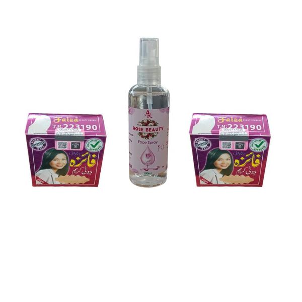 2 X Faiza Beauty Cream with Alkaram Face Spray