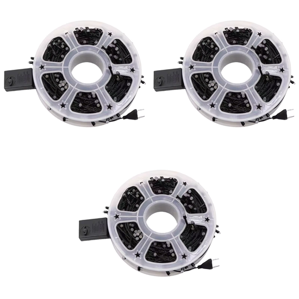 3 Pack 50M Outdoor/Indoor LED Christmas Fairy Decoration Event String Light