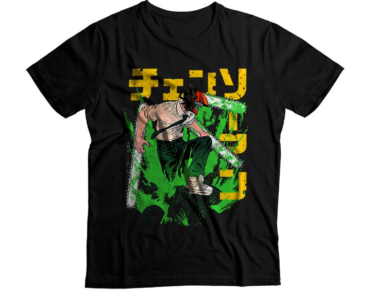 Wild Denji Chainsaw Man Anime Graphic T-Shirt
