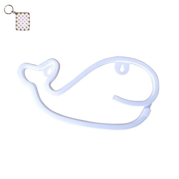 FA-A14 Whale Neon Signs USB And Battery Operated And A Keyholder