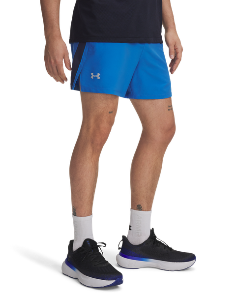 Under Armour Men's Launch 5-Inch Shorts - Blue Atlantis/Washed Navy