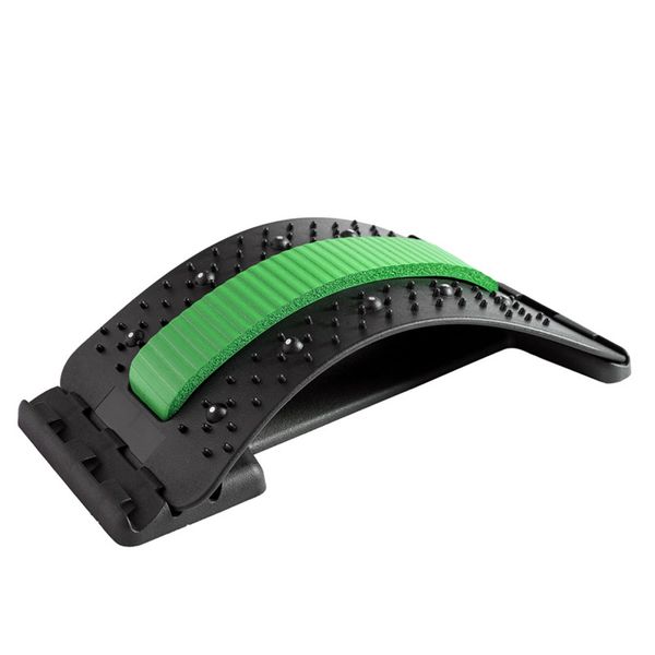 Magnetic Points Massager Pain Relief Lumbar Support Stretcher - Black &amp; Green