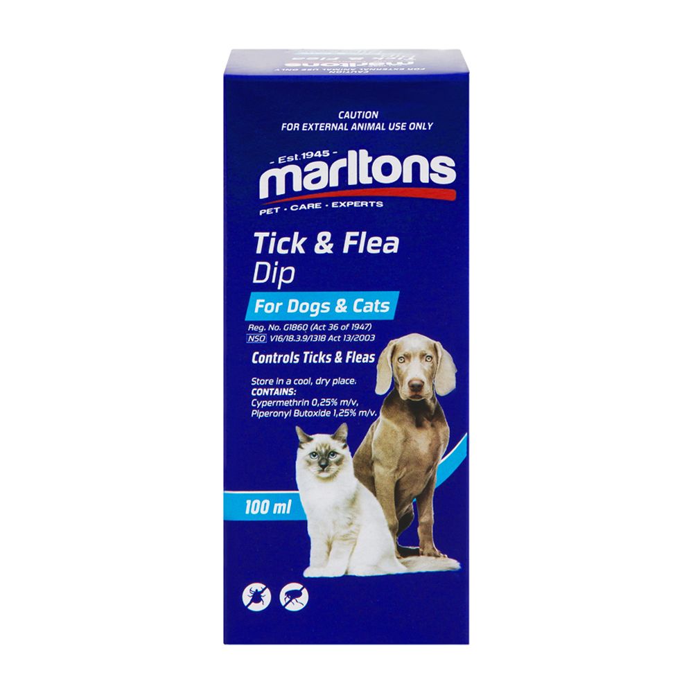 Marltons Tick Flea Dip For Dogs Cats 100ml Buy Online In South Africa Takealot Com