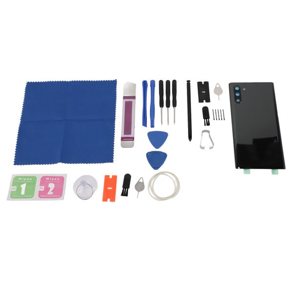 Note 10 Back Glass Black w/Stylus