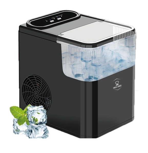 Chefs Choice Compact Bullet Ice Maker - Ideal for Home, Kitchen, Office,Bar