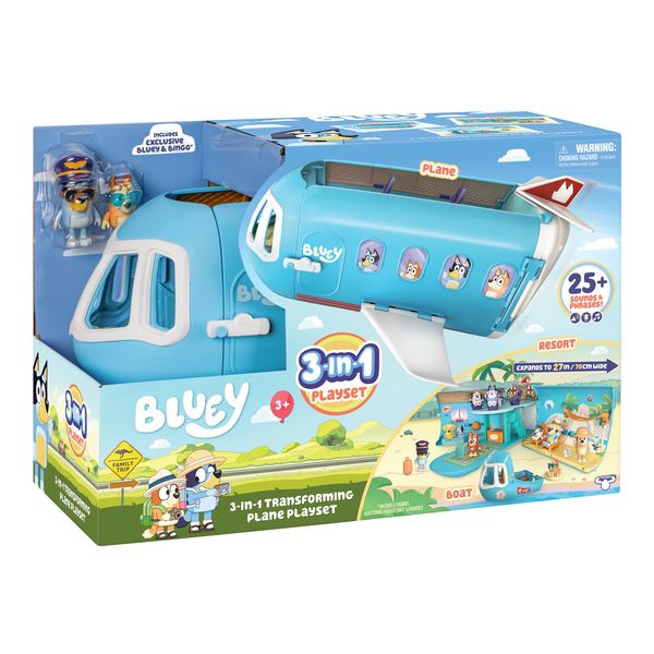 Bluey S11 3-In-1 Airplane Playset