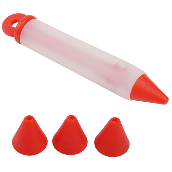 Comealong Products Silicon Food - Cake writing &amp; Decorating Pen with Nozzles
