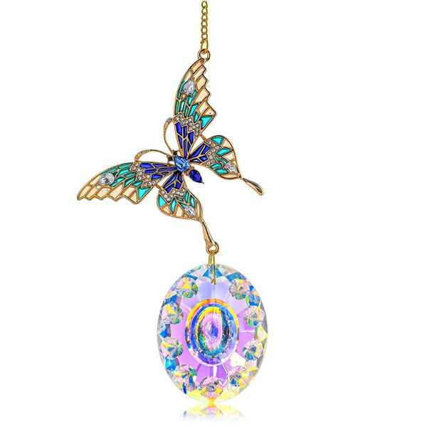 Suncatcher Butterfly Ornaments with Crystals Butterfly Hanging Decor