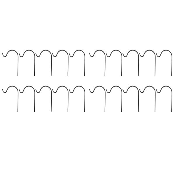 Set Of 20 Hanging Basket Hooks Iron Wall Hanging Curved Up Plant Hook