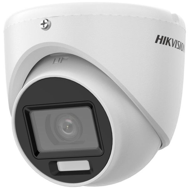 Hikvision DS-2CE76K0T-LMFS 3K Turret Camera with IR &amp; Audio, 2.8mm Lens