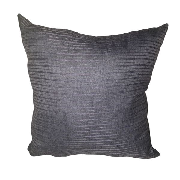 Posh Grey Striped Cushion Cover 50cm x 50cm