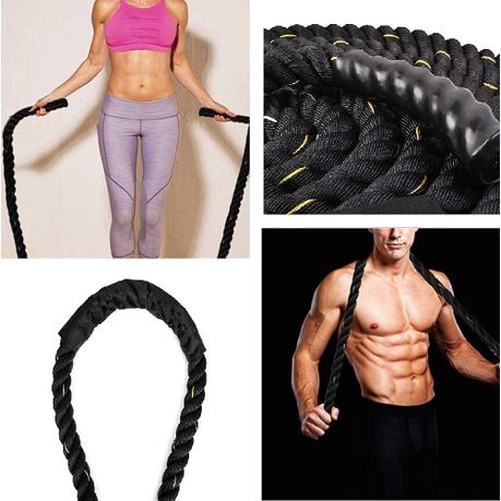 Heavy Jump Ropes For Fitness, Weighted Adult Skipping Rope, Battle
