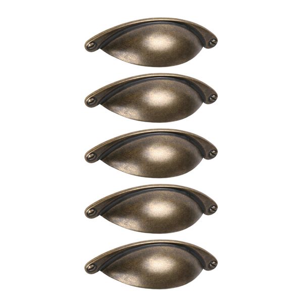 ROCO Cupboard Buttercup Handle Antique Brass 64mm ( 5 Pack )