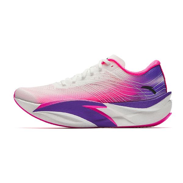 ANTA Women's C202 6 Road Running Shoes - Beige/Red/Purple