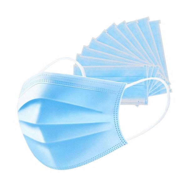 Face Masks - Protective Disposable 3Ply Safety Masks - Pack of 50