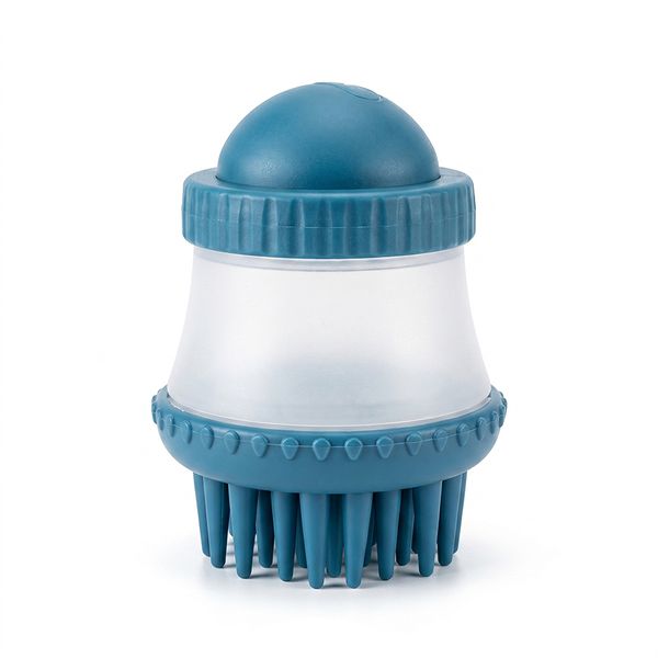 Pet Bath Shampoo Dispenser Brush Massage Comb