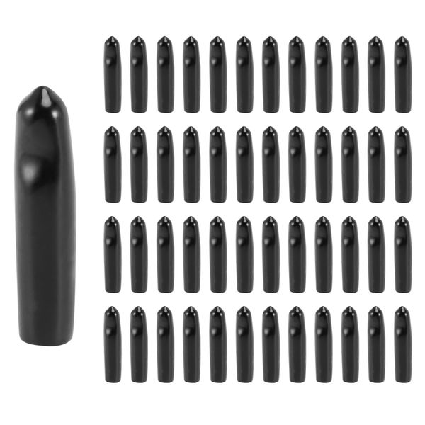 Black Rubber Pourer Cap Liquor Dispenser Spout Dust Covers (48)