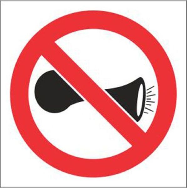 No Hooting Sign 190 x 190mm FH190