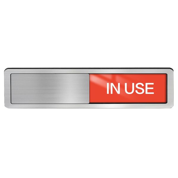 Decor Self-Adhesive In Use &amp; Vacant Double-Sided Slider Door Sign - 17.7cm
