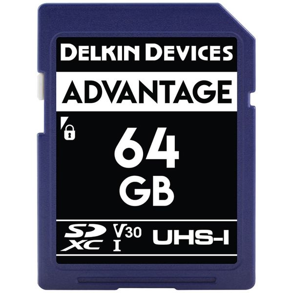 Delkin Devices Advantage 64GB UHS-I SDXC Memory Card (100MB/s)