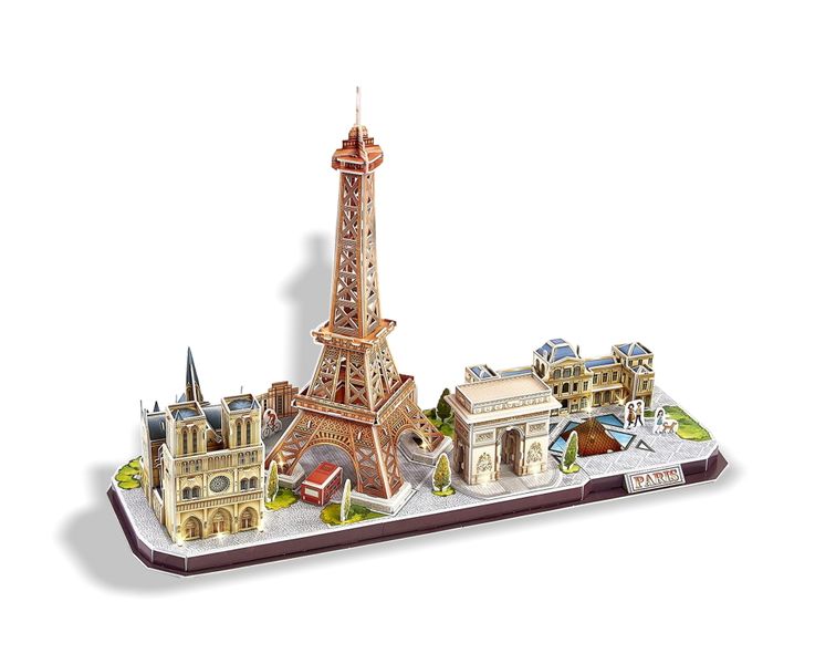 Cubic Fun Paris City Line 115 Piece With LED Unit