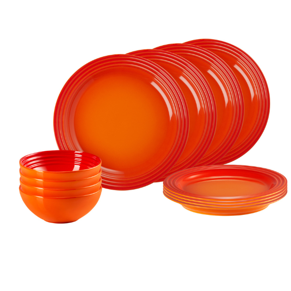 Le Creuset - Stoneware Vancouver Dinnerware - Set of 12
