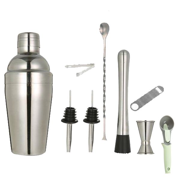 Stainless steel cocktail 8 seat-750ml &amp; Ice-cream Scoop