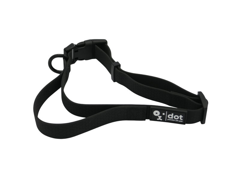 Dot Grandeur Pet Gear PVC Dog Control Collar with Handle - Black