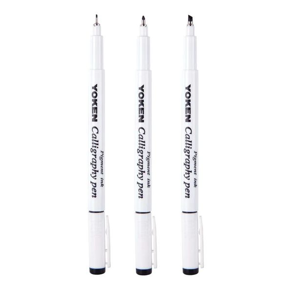 Yoken Lettering Pen For Calligraphy Set 3 - Black