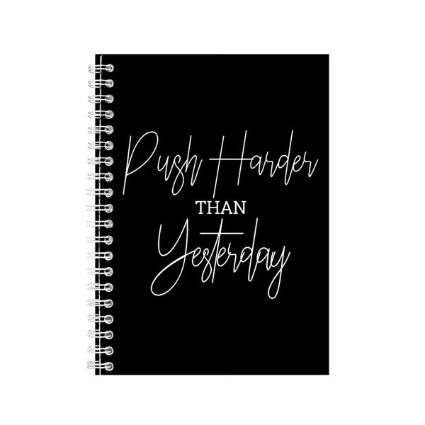 Yesterday A5 Notebook Spiral Lined Motivational Sayings Graphic Notepad 224