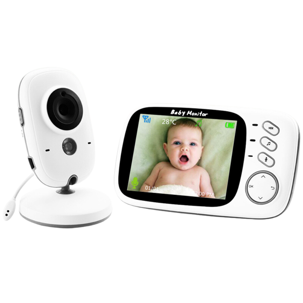 Wireless 3.2" Video Baby Monitor with Audio &amp; Night Vision and Vox