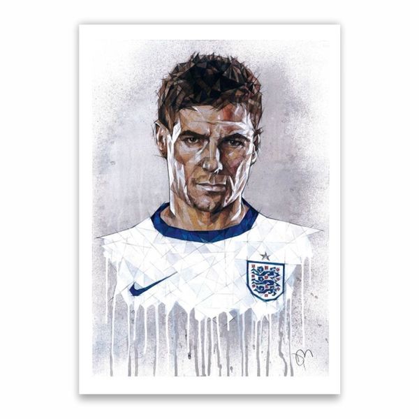 Steven Gerrard England Poster - A1