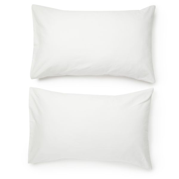 George &amp; Mason - 144TC Cotton 2 Pack Standard Pillowcases - Grey