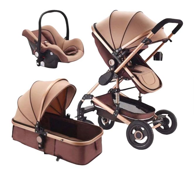 Multi-functional Baby Pram Stroller Foldable Pram with Car Seat Bassinet