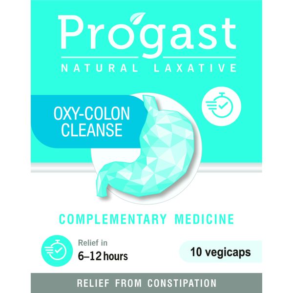 Progast - Oxy-Colon Cleanse Natural Laxative - 10 Capsules