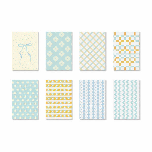 50 Piece - Vintage Craft Paper Collection - Blue
