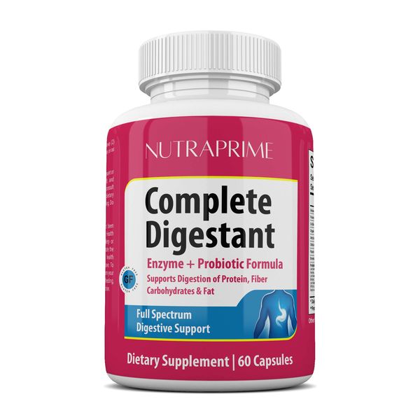Complete Digestant - Enzyme + Probiotic Formula - 60 Capsules