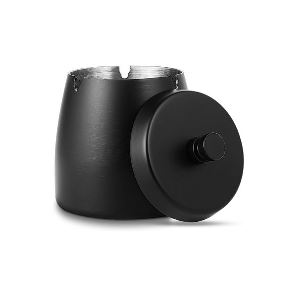 Ashtray with Lid, Windproof Cigarette Ash Tray for Outdoor Ind