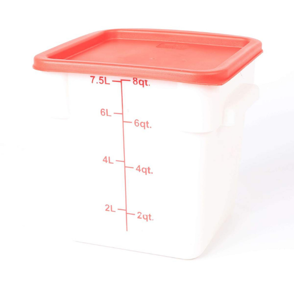 Catercare Storage Container White- 8QT/7.6L- Excl. Lid