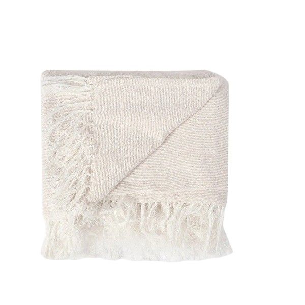Polycotton Mingle Tassel Throw (200cm x220cm)