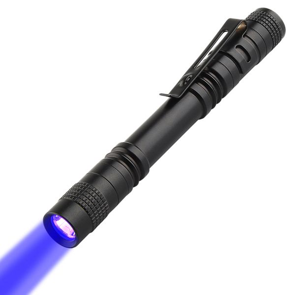UV pen clip type portable AAA battery flashlight, pet urine detector