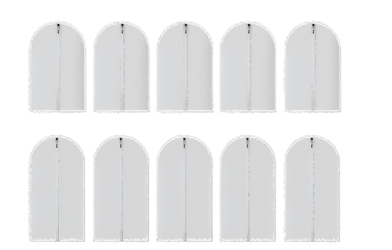 Dust-proof Hanging Clothes Bag a transparent suit cover for household 10pcs