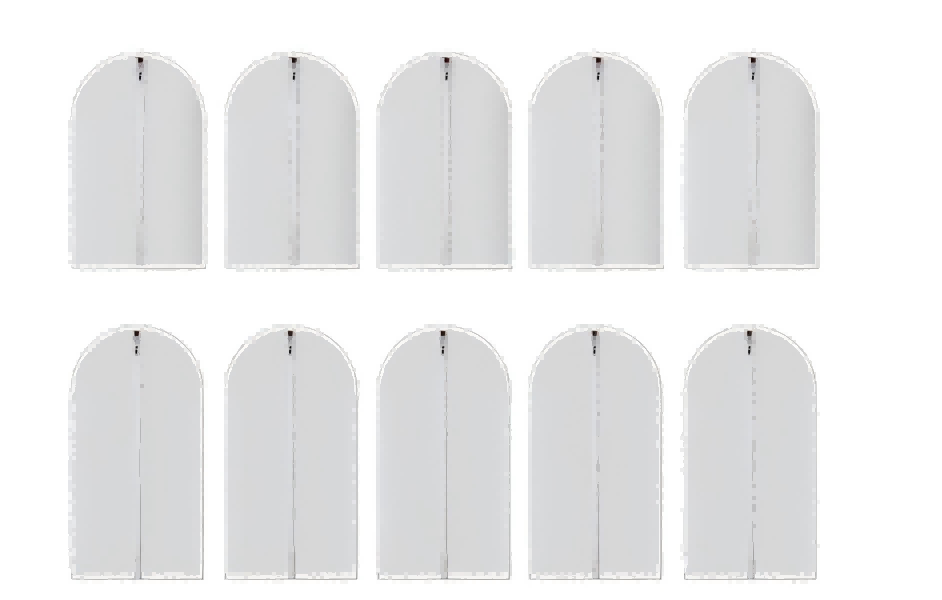 Dust-proof Hanging Clothes Bag a transparent suit cover for household 10pcs